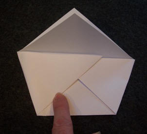 Step by step paper folding instructions - candy cup